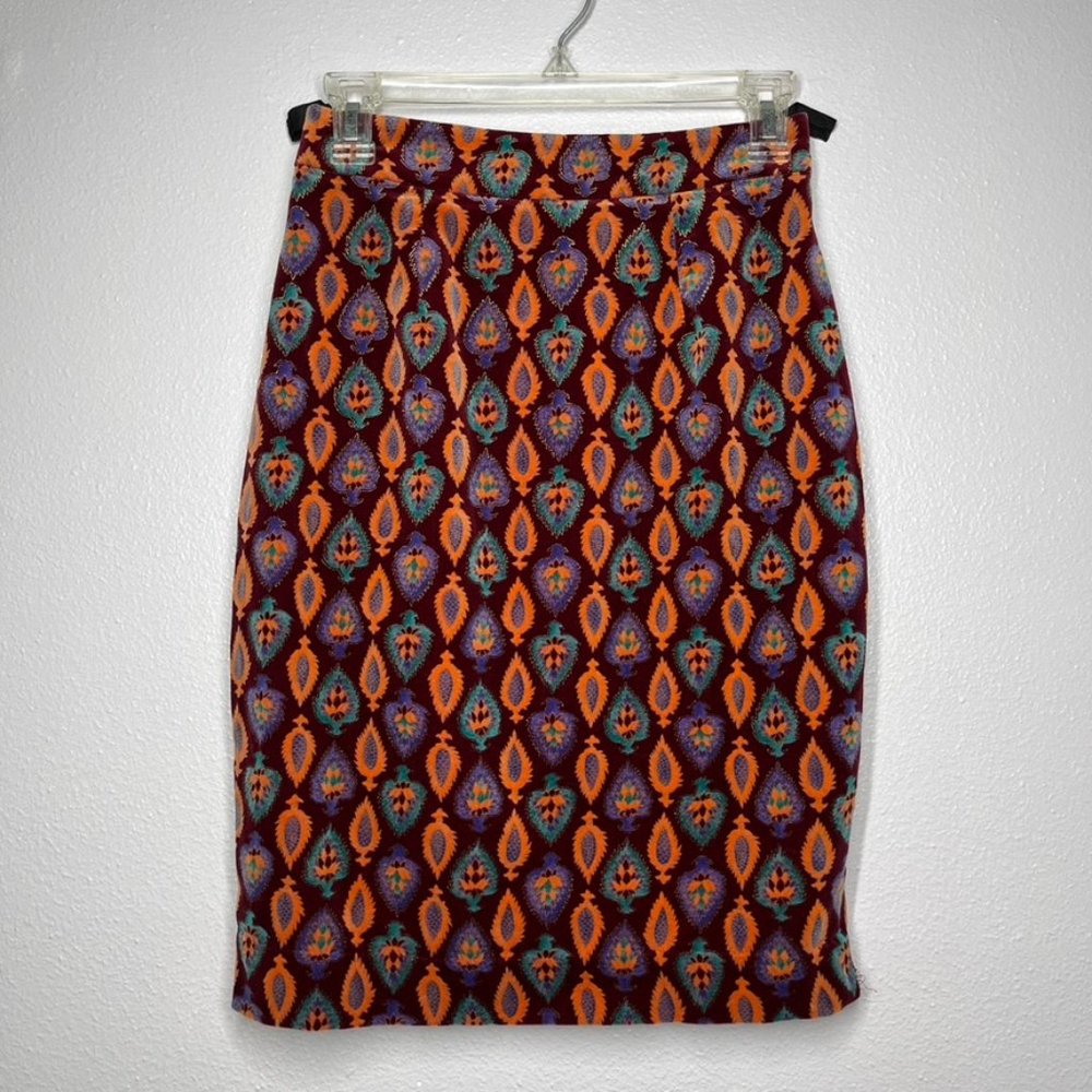 Vintage Platine Paris Velvet Skirt
